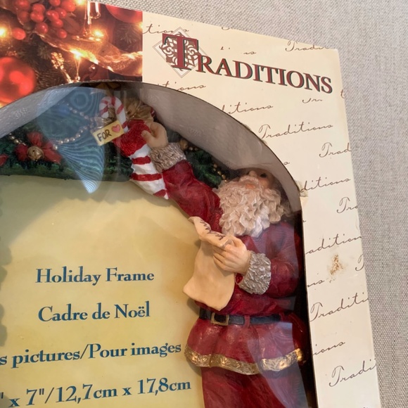 Traditions Hand Painted Photo Holiday Christmas Frame "5 x 7" - Picture 5 of 9